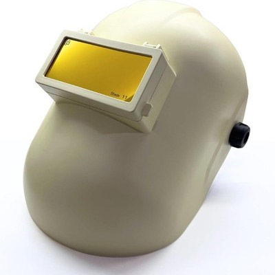 Throne 2.0 Cream Flip Up Sugar Scoop Welding Hood - Lightweight & Durable Design