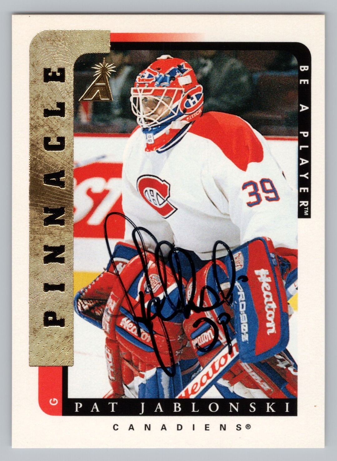 Pat Jablonski Pinnacle Be A Player 1996-97 On Card Autograph #99