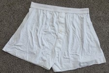 Deadstock Vintage Calvin Klein 100 Cotton Boxers White Size Large New Old Stock