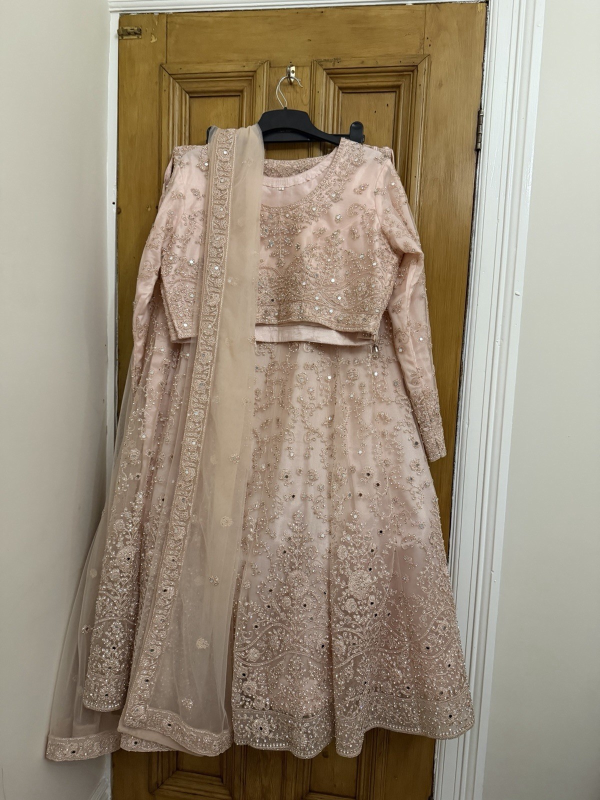 Asian Embellished Top Skirt Set