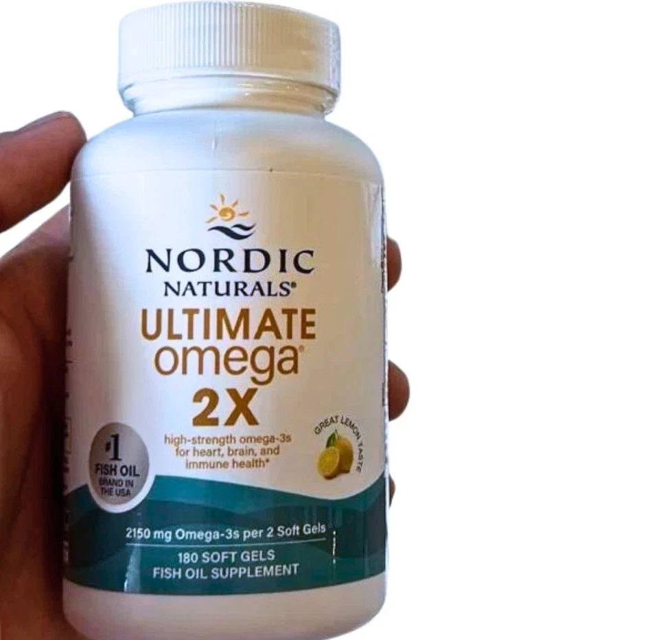 Pack of 3 - Nordic Naturals Ultimate Omega 2X 180 Soft Gels – Extra Strength - Image 2 of 4