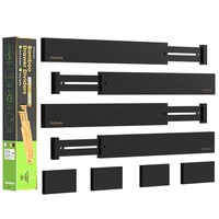 Schubladentrenner KüChe Organizer Bambus Verstellbar Ordnungssystem 43-56 Cm