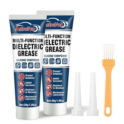 AstraVox Silicone Dielectric Grease for Electrical Connectors Automotive- 2pack