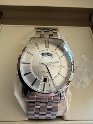 W) Maurice Lacroix PONTOS Automatik Day Date PT6158 Edelstahl Saphirglas 40 mm