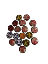 Pop Bottle Caps Vintage Cork Lined ROOT BEER lot Of 18 topsy rum & cola