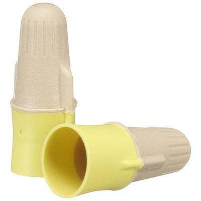 3M T/Y+Jug Twist-On Wire Connector, 12 Awg Max, Tan, Yellow, Plastic