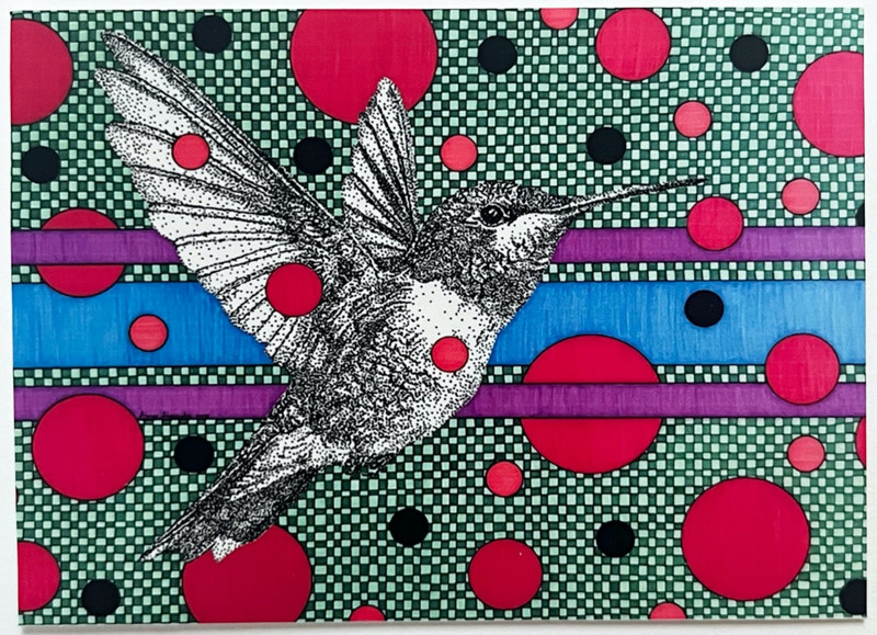 ACEO Hummingbird ~Tiny Art Print~ Artisticle by Aimee Alexander 