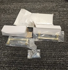 (QTY 4) Crystal Drawer Pulls Handles Clear Crystal Cabinet Pull 2, 3-3/4" Hole