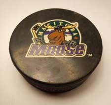Regulation size puck, MANITOBA MOOSE, InGlasCo Official, EC HTF
