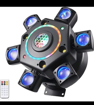 6 Arm Moving Head Light RGBW Beam Laser Disco Ball Light DJ Stage Lighting 150W