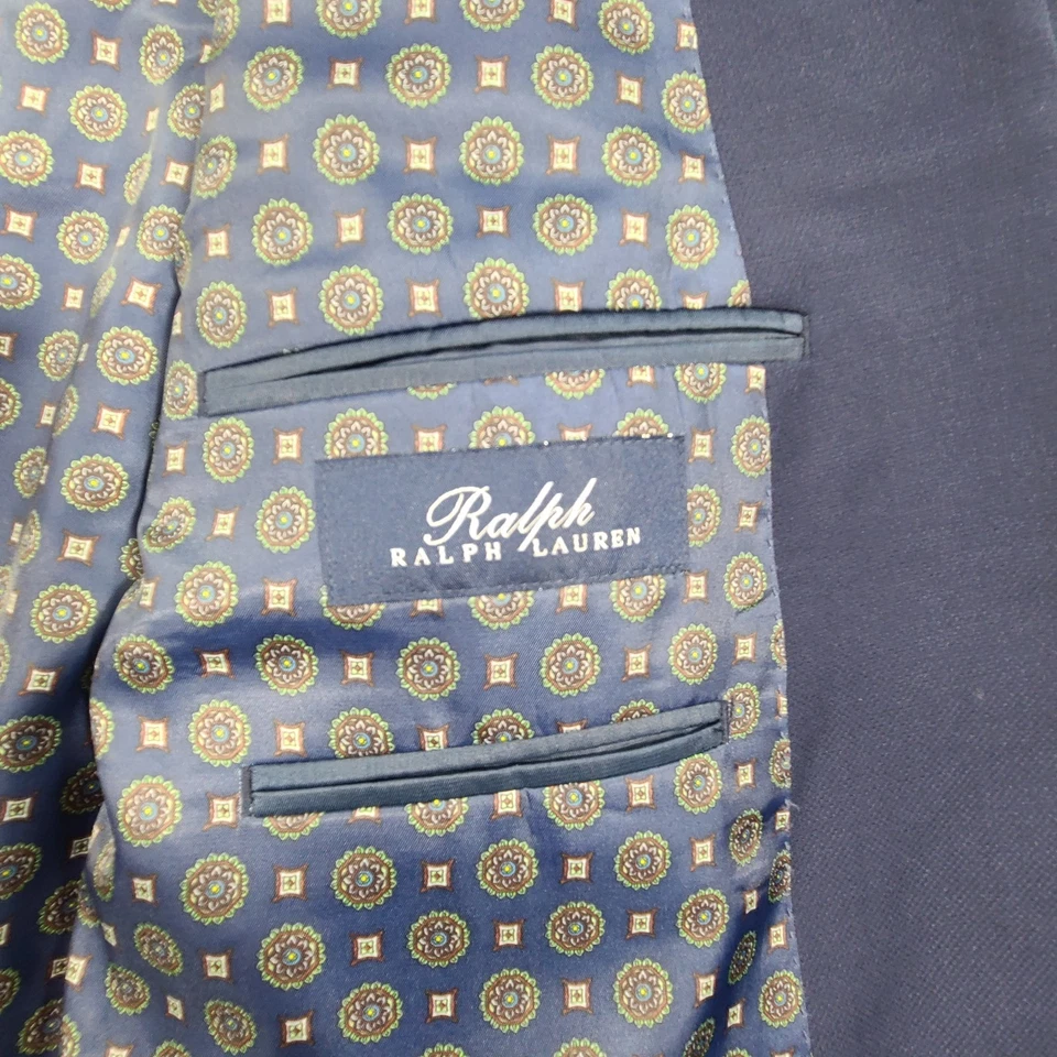 Ralph by Ralph Lauren Blazer Suit Jacket Men 54L Long Blue Wool Blend Big Tall - Image 4 of 4