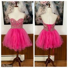 Adorable Aspeed Flamingo Pink Prom Dress