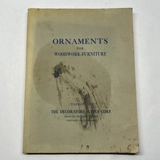 DECORATORS SUPPLY CORP CHICAGO ORNAMENTS FOR WOODWORK-FURNITURE CATALOG 124, GR8