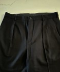 POLO BY RALPH LAUREN DARK NAVY 100% WOOL PLEATED MENS PANTS 36x34 — photo 2