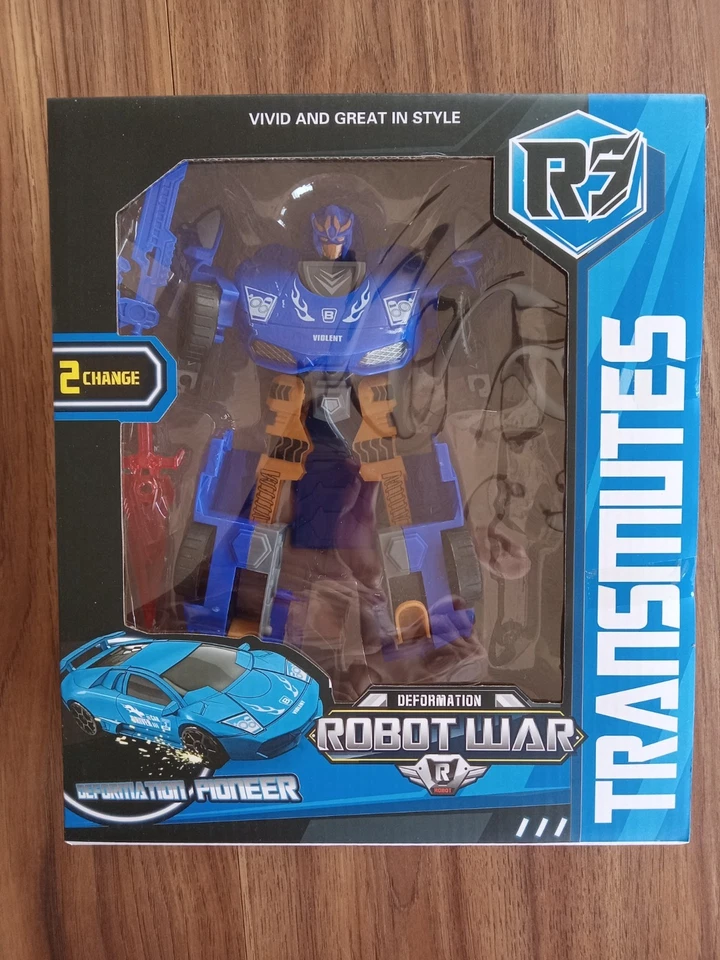 Transmutes Blue Deformation Robot Car War Deformation Pioneer New In Box - Image 2 of 4