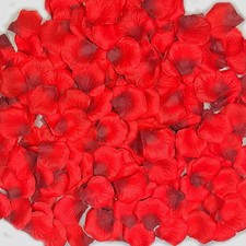 2000 PCS Artificial Fabric Rose Petals Wedding Flower Decoration DarkRed Odo...