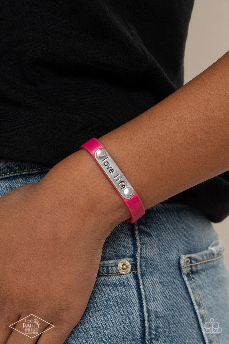 Paparazzi Pink Love Life Wrap Bracelet eBay