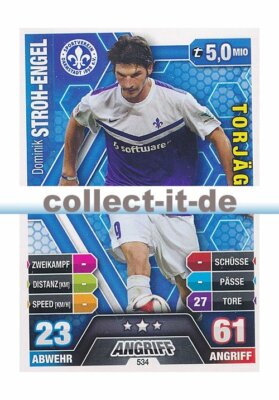 Match Attax Extra 14/15 - 534 - Dominik STROH-ENGEL- 2. Bundesliga Torjäger