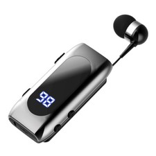 Wireless Bluetooth Headset Retractable Cable Single Ear Sports Running Earphone