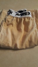 Vintage 1990's AVIREX yellow logo band lounge PJ Pants Mens size Medium 32-34