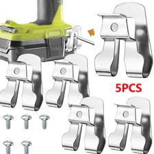 5PK Belt Clip Hooks With Screws For Ryobi For Ridgid Impact Driver Drill Holder