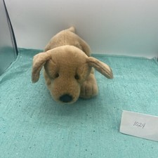 RUSS BERRIE GOLDEN RETRIEVER DOG STUFFED ANIMAL 12  WITH COLLAR/PLUSH