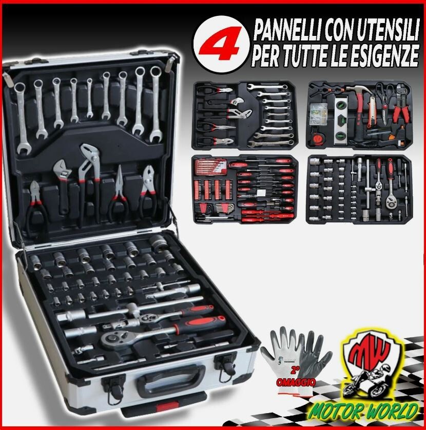 Cassetta attrezzi a Trolley Officina portatile con VARI utensili SMILE PRICE!!!