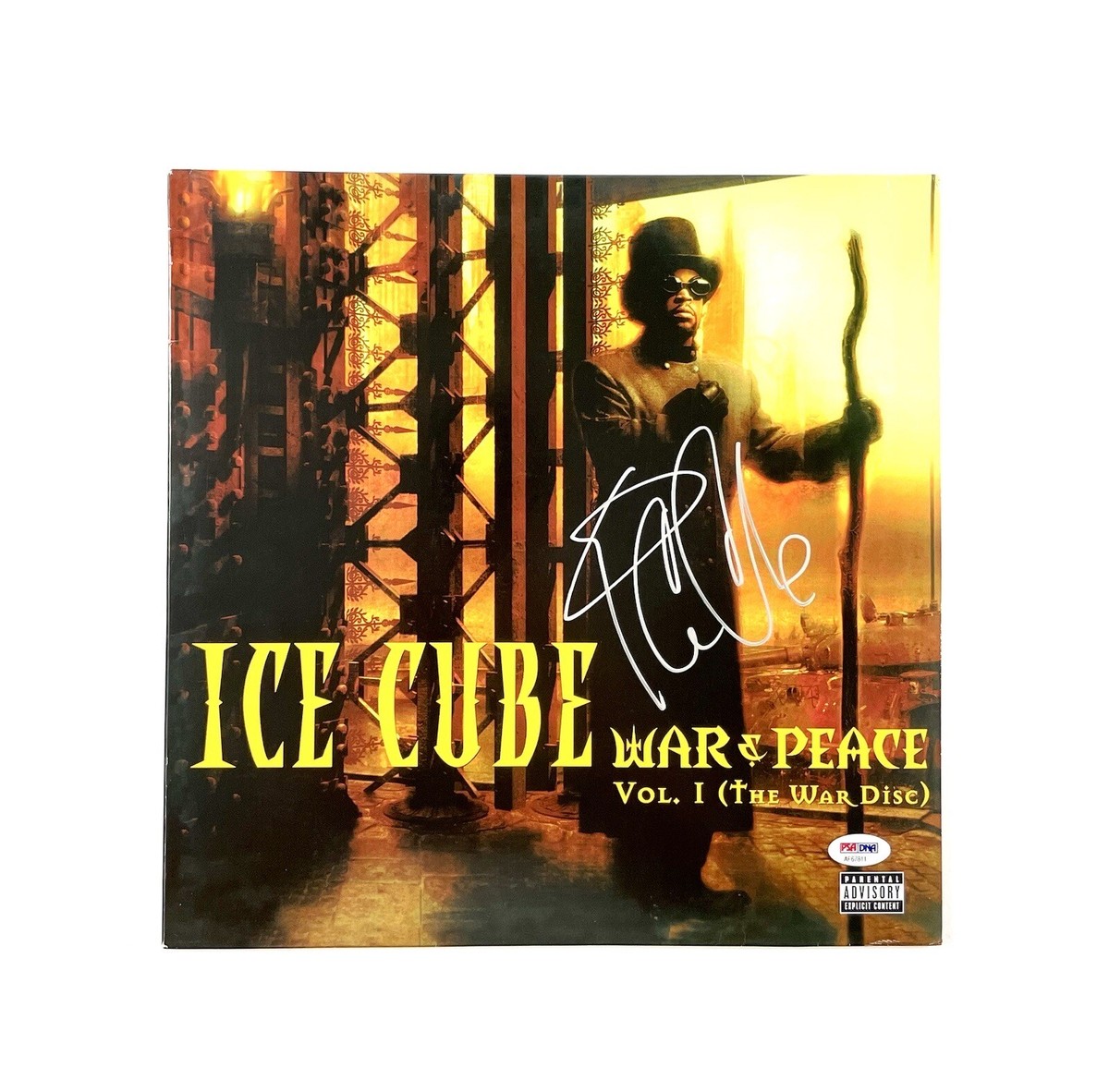 Ice Cube Signed War & Peace Vol. 1 Vinyl Album JSA & PSA DNA COA