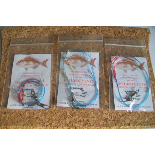 BOLENTINO LEGGERO TERMINALE BLUE CON TECNOSFERE PER PAGELLI E SARAGHI KIT 3PZ - Foto 1 di 1