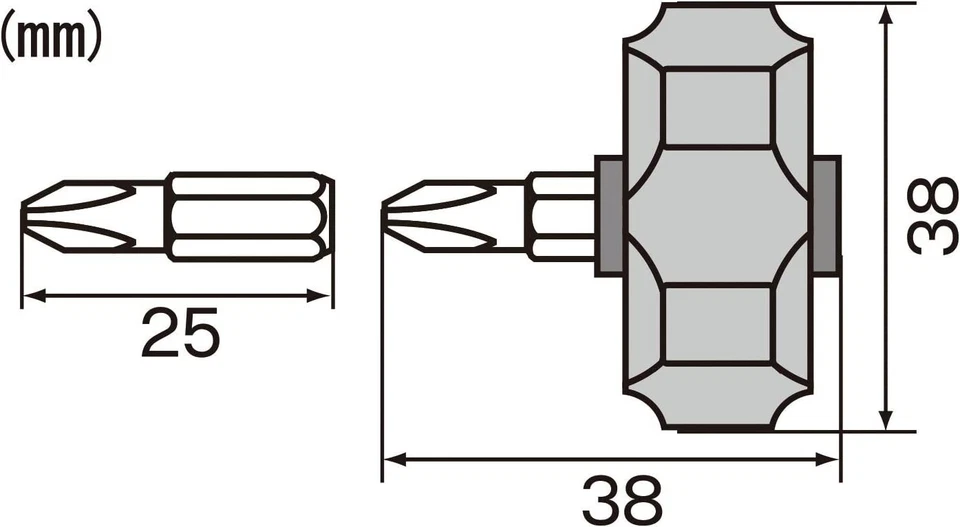 Engineer DR-54 stubby RATCHET DRIVER DR-17 Bit Set 10 pcs. - Image 4 of 4