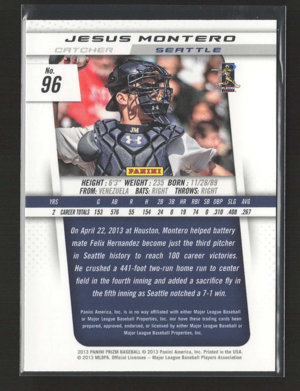 2013 Panini Prizm - Jesus Montero #96 for sale online | eBay