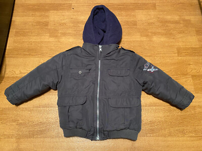Boy s Toddler Below Zero Jacket Size Small 2T Hooded With Full Zip