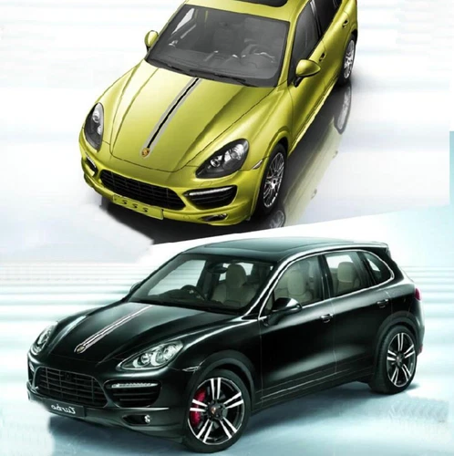 Graphic Car Hood Sticker Decal For Porsche Cayenne Panamera 718 Racing Stripe - Foto 4 di 11