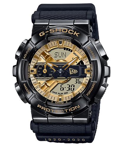 NEW Casio G-Shock G-STEEL x NEW ERA Ion-Plated Black/Gold Mens Watch GM110NE-1A