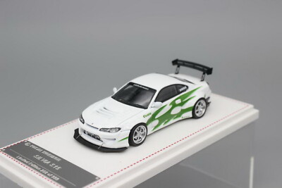 Focal Horizon 1/64 Scale Silvia S15 White/Green Diecast Car Model
