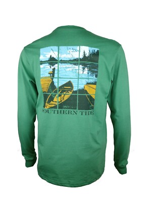Southern Tide Men's Long Sleeved Lake Side View Tee-Small