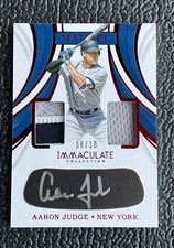 🔥AARON JUDGE 2019 IMMACULATE 4 COLOR EYE BLACK JERSEY AUTOGRAPH /10!🔥YANKEES!