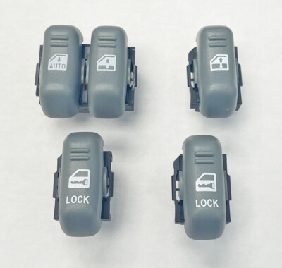 93-02 Firebird Trans Am Power Window Door Lock Switches Complete Set Buttons