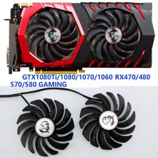 2PC Cooler Fan for   RX470 480 570 580 GTX1080 1070 1060 960 GAMING Card Fans #E