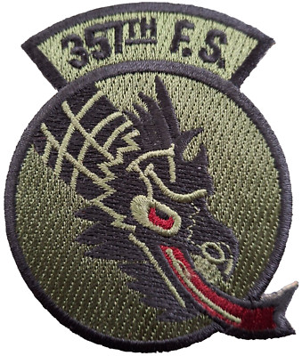 357th Fighter Squadron US Air Force gestickter Aufnäher Abzeichen