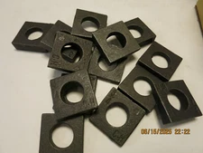 Beveled Square Washer 3/4" Plain Iron Lot of 14 New