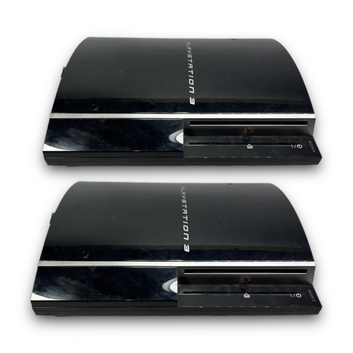 LOT OF 2) Sony Playstation 3 PS3 Fat Console ONLY 40GB