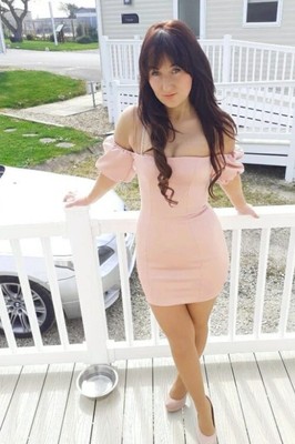 Oh Polly french Kiss Puff Sleeve Mini Dress In Dusky Pink
