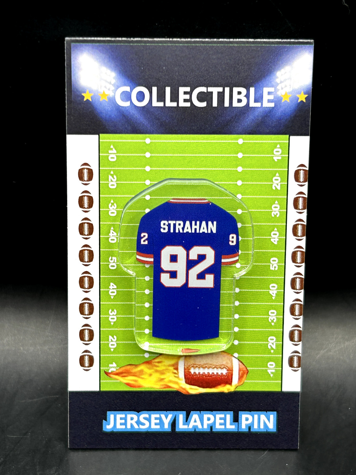 New York Giants Michael Strahan  jersey lapel pin-Classic RETRO Collectable