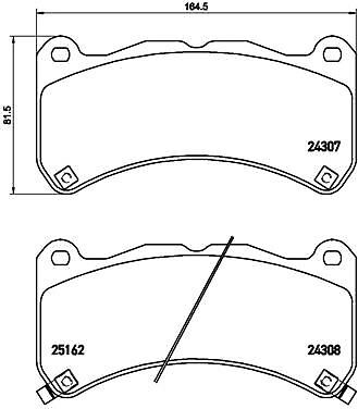 Brembo P 83 146 Bremsbelagsatz, Scheibenbremse FüR Lexus-image