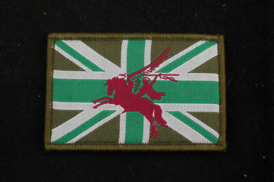 Large 150x80mm British Union Flag With Hook Backing Morale Patch Tactical Army - Foto 2