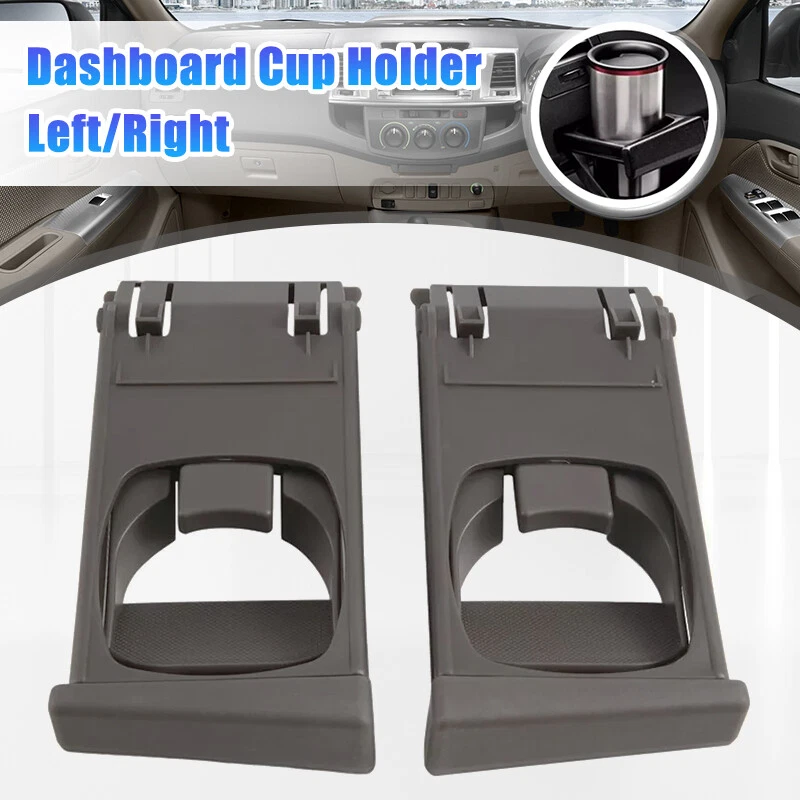 2x Portavasos Salpicadero Marrón Ajuste Toyota Hilux Vigo SR Pickup Fortuner 2004-2015 Foto 2 de 4