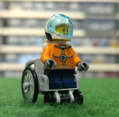 LEGO Sonderfigur - Kleine Helden - Amir Astronaut - Kinderhospizhilfe Rollstuhl