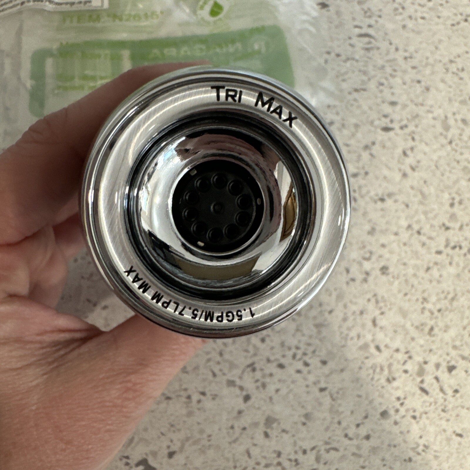 NIAGARA N2615CH Tri-Max 1-Spray 1-1/2 in Fixed Shower Head Adjustable Flow Rates