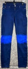 Hudson Womens Jeans Blue Midrise Skinny Denim Stretch 28 Made in USA